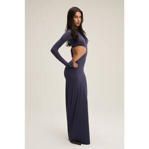 Cham NWT The Cher Long Sleeve Cut Out Maxi Dress Size XS/S